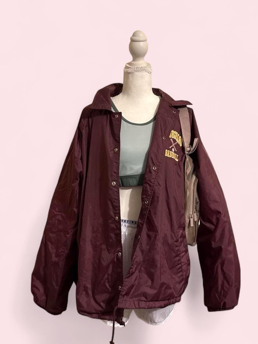 Vintage Cardinal Bluegrass Baseball Windbreaker